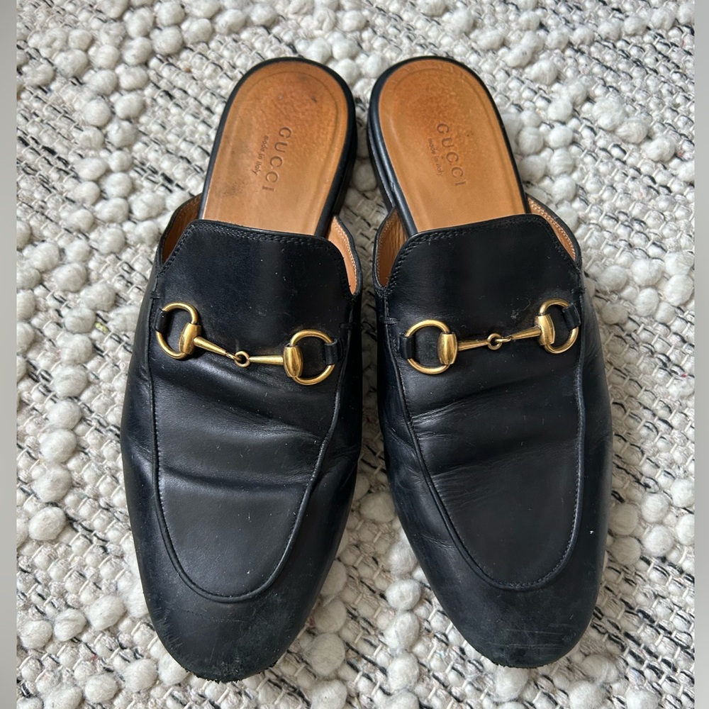 Gucci leather princetown mules